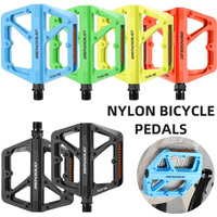 AliExpress NONE Double DU Bearing Bicycle Pedals with Reflectors Ultralight Anti-Slip Platform Cycling Safety Bicycle Part Bike Accessories