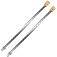 2 Pieces Pressure Washer Extension Wand Lance Total 32 inch With 1/4 Inch Quick Plug Connect Stainless Steel Spray Rod