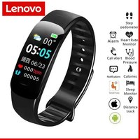 Lenovo Smart Watch C1 Plus Color Screen Bluetooth Step Counting Sports Bracelet Fitness Tracker Heart Rate Blood Pressure Sleep