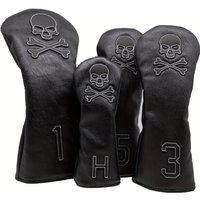 Fashionable Skull Pattern Golf Club Headcover, For No. 1 No. 3 No. 5 No. H Club