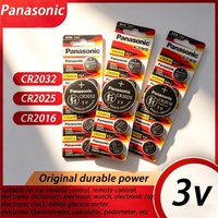 5PCS Panasonic CR2032 CR2025 CR2016 3V Lithium Coin Batteries for Watch Calculator Toy Long Lasting