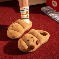 Plush Cotton Slippers Women Winter Indoor Home Shoes Anti-slip Thick Warm Cotton Shoes Cartoon Slippers Soft Comfortable Slipper