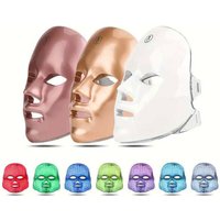7 Colors Facial LED Mask Rechargeable PDT Photon Therapy Firming and Whitening Skin Beauty Face Machine PDT Treatment Light