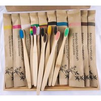 5-30pcs Bamboo Toothbrushes Soft Bristles Toothbrush Eco Friendly Biodegradable Wooden Handle Teeth Whitening Brush