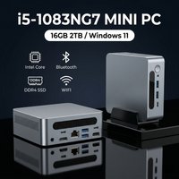 Intel Core i5-1083NG7 Mini PC 4K Support Ultra Slim Micro Desktop Computer for Business Office MAC Compatible Windows 11 Pro