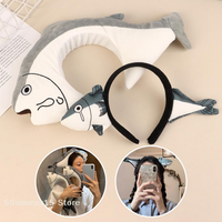 【R】Cartoon Funny Little Fish Hairband Cute Plush Salted Fish Hair Hoop Wash Face Hair Clips For Girls Headwear Hair Accessories