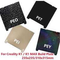 For Creality K1 Build plate K1C Bed K1 MAX Bed Ender 3 v3 se Ender 3 S1 PRO Bed H1H PEO PEY PEI Sheet 235X235 310X315 Ender-5 S1