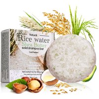 XF 60g Rice Shampoo Bar 100% Natural Organic Solid Soap for Hair Care Anti-Hair Loss and Repair Damaged Hair