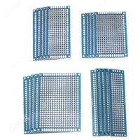 20pcs/lot 2X8 3X7 4X6 5X7 5Pcs Each Blue PCB Prototype Board Circuit Protoboard Universal Stripboard Prototyping Veroboard