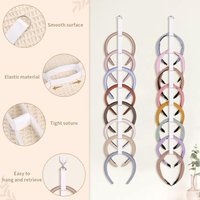 Elastic Headband Holder Large Capacity Universal Hanging Hairband Storage Wall Mounted Hair Accessories Organizer Bedroom Decor