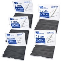 Large Capacity Black Replaceable Pencil Lead 0.5 0.7 0.9 1.3 2.0mm 90mm HB/2B Mechanical Pencil Refills Drawing Writing Tools