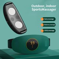 Rechargeable Waist Belt EMS Slimming Massager Fat Burning Body Shaper Vibration Belt for Weight Loss Constipation Relief