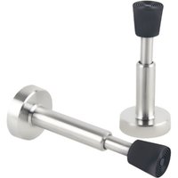 Anti-Collision Door Buffer Stainless Steel Retractable Door Stop Silent Protector for Door Handle & Lock