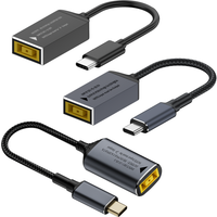 65W 100W 140W USB C Fast Charging Cable for Lenovo Laptop Charger DC Jack Square Plug To Type-C 5V/9V/20V PD Adapter Converter
