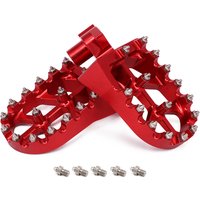 CNC Foot Pegs Pedals Footpegs Motorcycle Accessories Footrest For Honda CR125R CR250R 1995-1999 CR50 1995-2001 Dirt Pit Bike