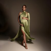 Maternity Photography Props Dress Elegant Pregnant Women Photoshoot Gown Studio Pregnancy Outfits Baby Shower Evening Garment