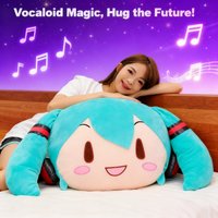 Miku Hatsune Anime Pillow Cartoon Doll Cute Plush Toy Manufacturer Wholesale Girl Sleeping Companion Stuffed Animal Soft Pillow