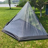 The 2-3 Person Mesh tent,mosquito proof Four three tent,Pyramid firewood stove tent supporting inner tent,Tingxue 320