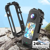 PC Protective Frame Magnetic Quick Release Rabbit Cage with 1/4 Threads Cold Shoe Mount Action Camera Frame for Insta360 X4 Air