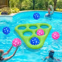 2026 New Triangle PVC Inflatable Ring Toss Toy Kids Interactive Throwing Game Prop For Pool Beach Outdoor Water Entertainment
