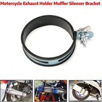 Motorcycle Exhaust Muffler Clamp Exhaust Pip Supporting Bracket Fixed Ring Hanger Band Fixture 60/88mm Support Bracket
