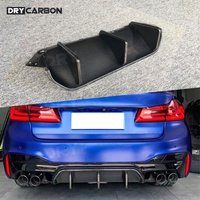Dry Carbon Fiber Rear Bumper Lip Diffuser for BMW 5 Series F90 M5 2017 2018 2019 Rear Lip Diffuser Bumper Body Accessories