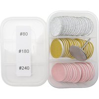 25mm Nail Sanding Disc Kit – 60pcs Sanding Pads with Mandrel, Nail Drill Sanding Discs Set for Manicure Pedicure