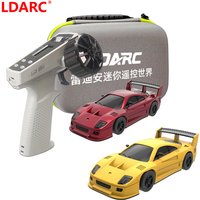 LDARC S100 Professional 1:64 Scale RC Drift Mosquito Car Rear-Wheel Drive Full-Scale Steering Static Model Grade Appearance Toy
