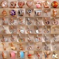 Hot selling 925 Silver Angel,Flower Bead Iron Tower,Bird Pendant Suitable for Original Bracelet DIY Accessories ExquisiteJewelry