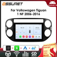 Autoradio für Volkswagen Tiguan 1 NF 2006-2016 Kabelloses Carplay Autoradio DSP 4G WIFI RDS 6115 GPS-Navigation Stereo Intelligente Systeme