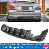 For BMW E82 1 Series 118d 120d 120i 125i 2007-2013 M Performance Style Carbon Look Rear Diffuser Spoiler Rear Bumper Diffuser