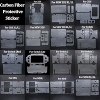 1PC Anti Scratch Carbon Fiber Full Body Skin Sticker Protective Film For 2DS/3DS/New 2DSXL/3DSXL/NDSL/NDSI XL/Switch/2/Oled/Lite
