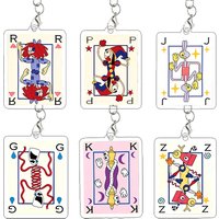 Kawaii Amazing Circus Acrylic Keychain Ragatha Pomni Gangle Daily Kinger Bag Decoration Zooble Accessories Girl Birthday Gift