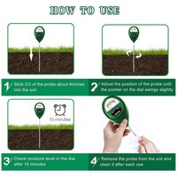 A50I 2X Soil Moisture Meter,Plant Water Meter,Moisture Sensor For Garden, Farm, Lawn Plants Indoor & Outdoor