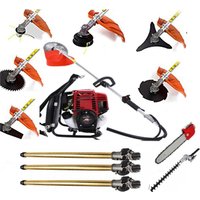 GX50 Backpack 4 Strokes Brush Cutter Weed Eater Lawn Mower Hedge Trimmer weed wacker with 3 Extension Rod