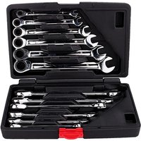 AliExpress NONE Flexible Head Ratchet Spanner Set, Combination Wrench Kit, Metric Spanners Repair Tool Set with Storage Case for Car Bicycle Maintenance