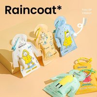 Disposable Raincoat for Adults, Children, Thickened Fashionable Poncho, Travel Portable Pocket Poncho Card Raincoat