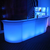 Bar, luminous bar, front desk, hotel banquet reception, outdoor open-air removable cocktail bar, wine cooler