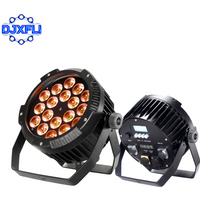 IP65 18X18W LED Par Light Waterproof RGBWA+UV 6-in-1 DMX512 Control Aluminum Body for Stage Disco DJ Club Party Entertainment