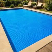 Preisgünstige, rechteckige Solar-Poolabdeckung, 8,53 x 4,27 m, blau, 16 Mil, langlebig für Einbau- und Aufstellpools