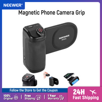NEEWER Magnetic Phone Camera Grip for MagSafe iPhone Samsung Wireless Charging, with 3500mAh Battery & Detachable Remote
