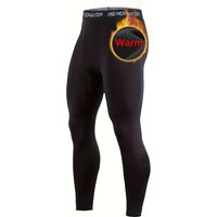 Warm tights men, winter sports quick-drying warm pants, running fitness stretch training long Johns