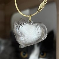 Cat Hair Storage Pendant Pet Memorial Keepsake Lightweight Cat Hair Storage Pendant Charm for Wallet Purse Backpack Bag
