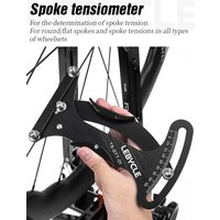 AliExpress LeBycle LEBYCLE MTB Road Bicycle Spoke Tension Meter Bike Rim Wheel Group Tension Measurement Deviation Correction Tool Bike
