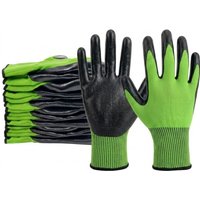 4/20PCS PU Coated Safety Work Gloves with Grip Breathable Seamless Knit Safety Gloves for Men Handling Gardening Auto Assembly