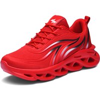 Running Shoes Men Fashion Athletic Sports Blade Cushioning Sneakers Knit Jogging Trainers Flame Printed Lightweight Running Shoe