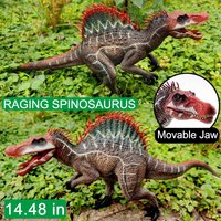 Spinosaurus Toys,Figurines Realistic Spinosaurus Dinosaur Toy with Movable Jaw, for Boys and Girls Birthday Party Gifts