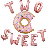 Donut Children's Birthday Party Balloon Decoration Happy Birthday Decoration Supplies Sweet Two OH Baby Balloon