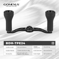 Gomexus Reel Handle 100mm Aluminium Material With TPE Knob For Shimano Bantam Metanium Daiwa Steez Abu Garcia Baitcasting DC-S20