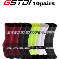 AliExpress GSTDI 10 Pairs Unisex Cycling Socks Ankle Length Sports And Leisure Comfortable Breathable Cotton Cycling Ankle Socks